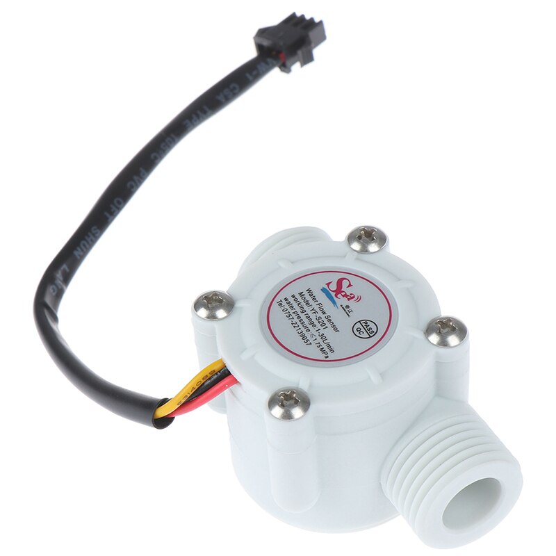 1-30L/min pour Arduino 1/2 ''capteur de débit d'eau commutateur compteur débitmètre compteur capteur contrôle effet débitmètre Hall