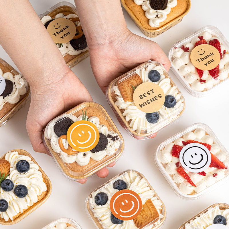 50pcs Square Disposable Cake Paper Holders Oil Proof Paper Cups Baking Cup Pastry Packaging Boxes DIY Cake Tools Kitchen Supplie