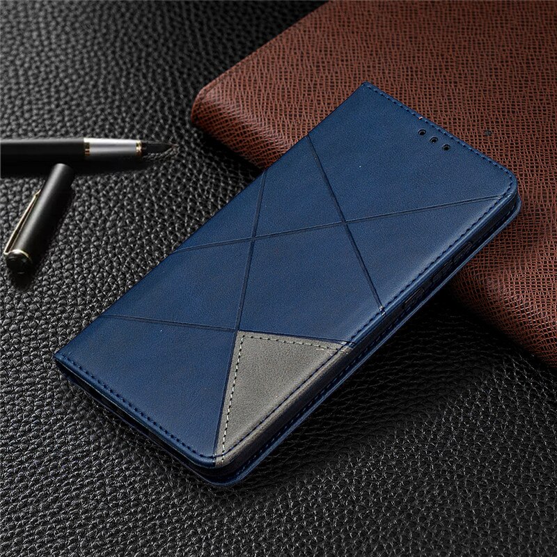 Voor samsung galaxy  a21s hoesje magnetische leren slanke hoes voor samsung  a21s sm -a217f a 21s a21 s flip stand zakelijke telefoonhoes