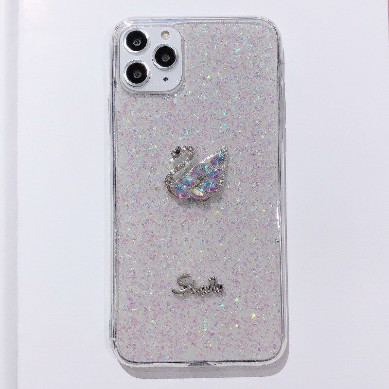 Kreatywny łabędź Rhinestone nadaje się do IPhone11Pro Iphone 6 etui Iphone 6s Plus Iphone etui Iphone 7 Plus etui Iphone X