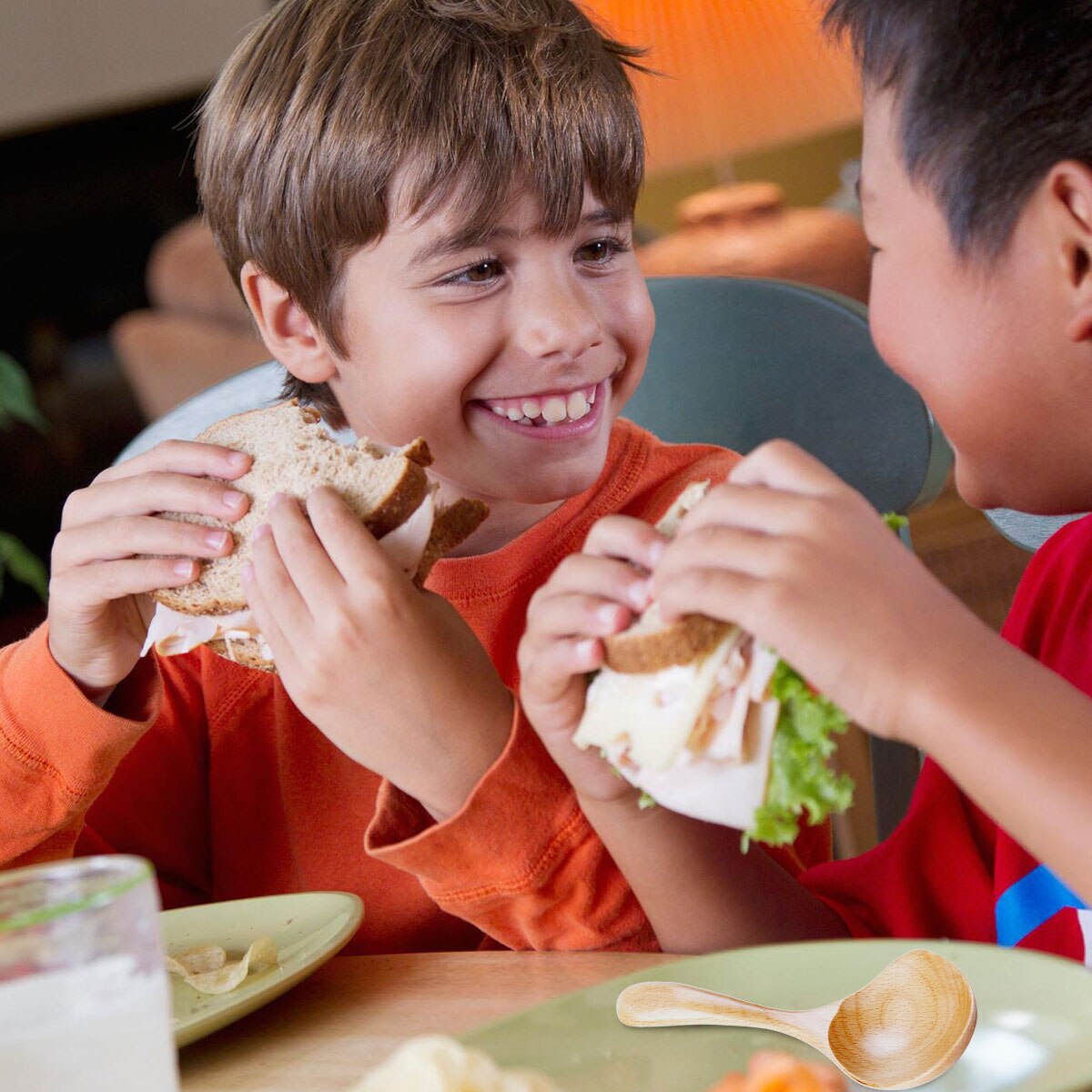 Houten Rijst Scoop Met Uitloop Japanse Stijl Pap Lepel Keuken Gebruiksvoorwerp Servies Voor Thuis Restaurant: Default Title