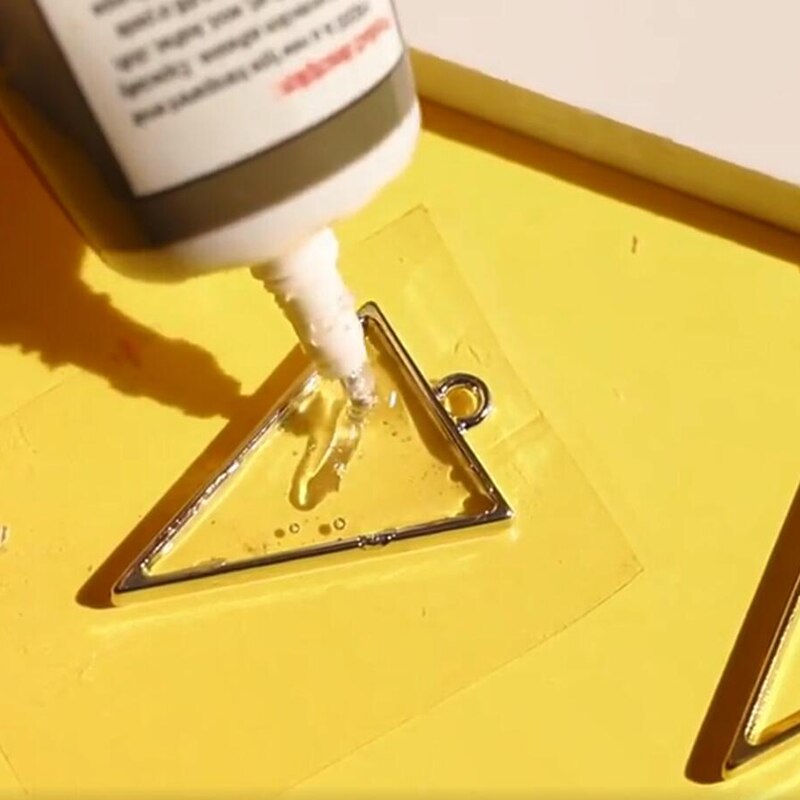 10 stk geometrisk form metalramme diy epoxyharpiks krystal silikone forme