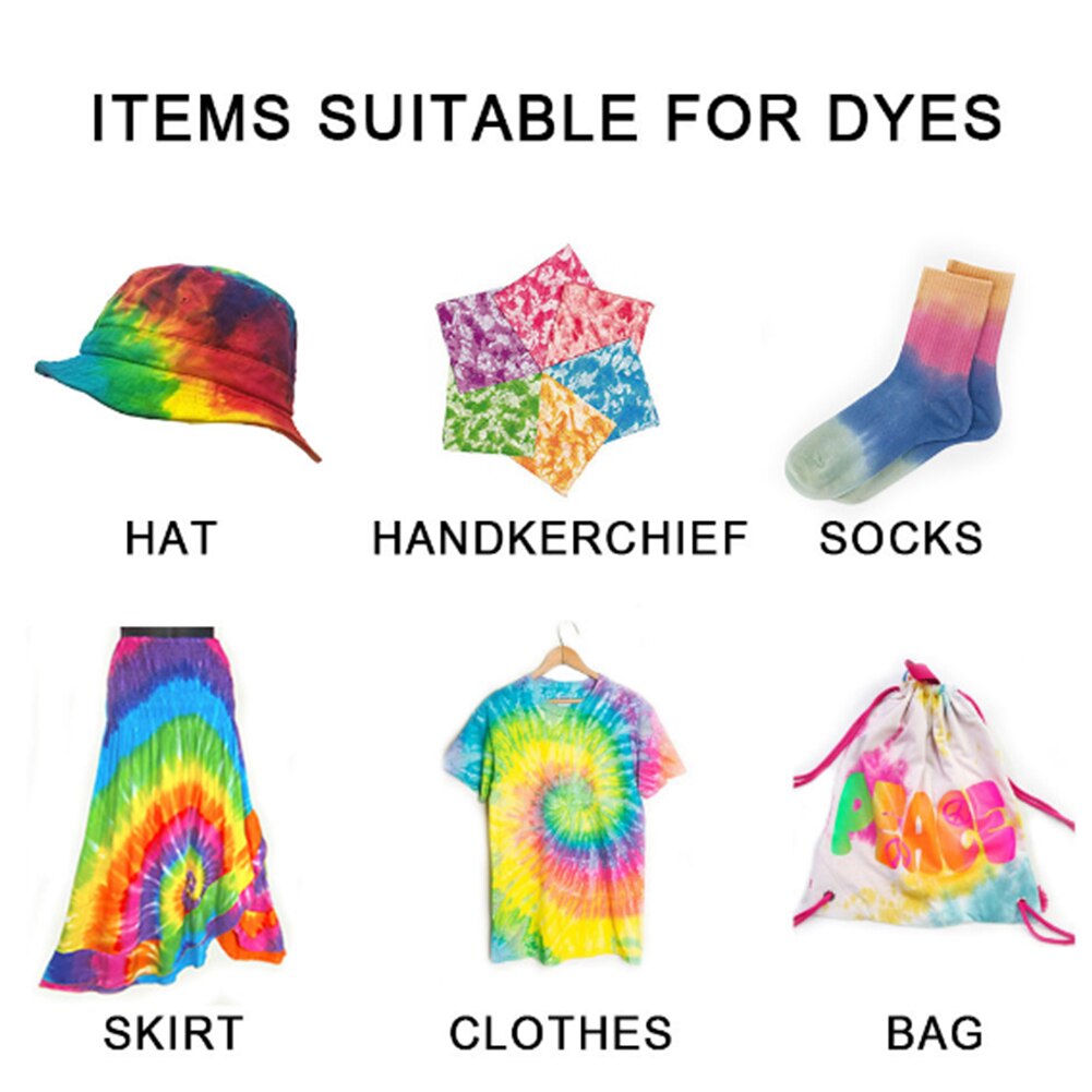 Home Powder Graffiti For Clothes Hand Painted Quick Drying DIY Tie-dye Kit Drawing Textile Fabric Scarves Adult Beginners
