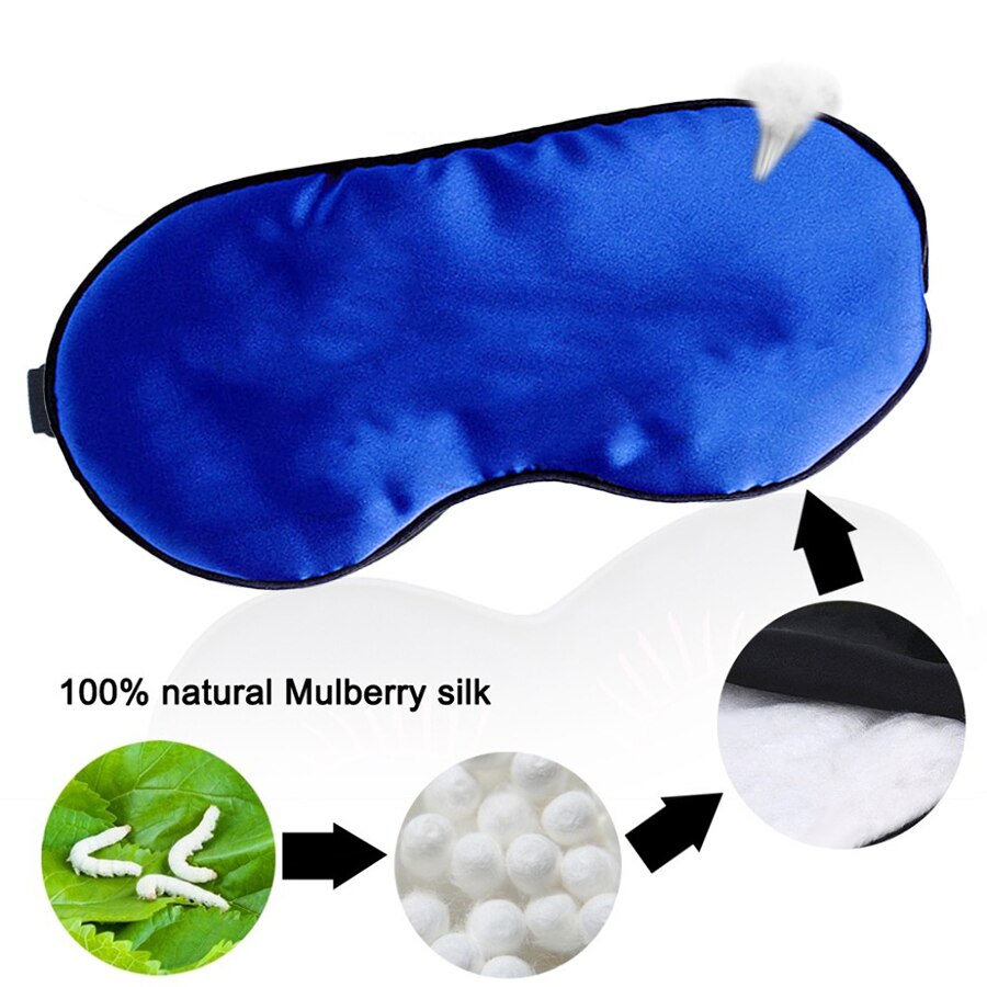 Sleeping Eye Mask Pure Silk Soft And Comfortable Eye Patch for Women Men Sleeping Aid Bandage Blindfold Eye Shade