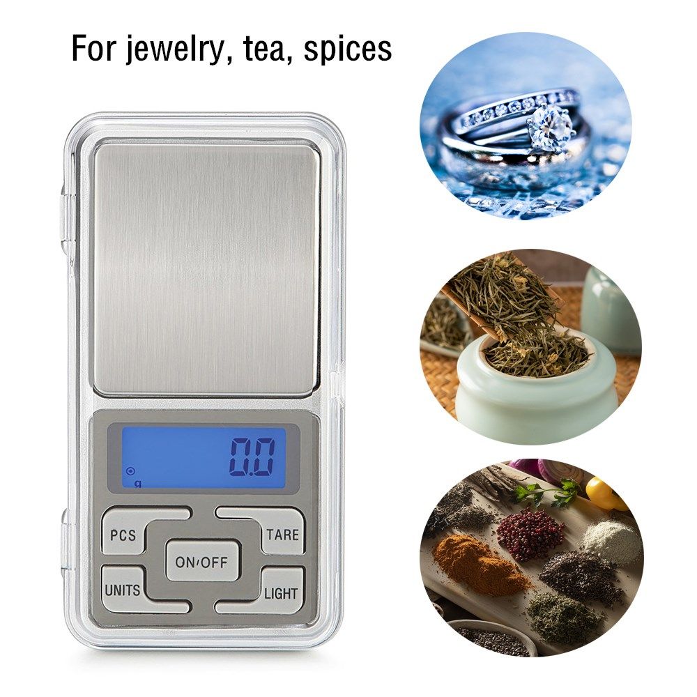 Backlight Gram High Accuracy Kitchen Mini Scales Pocket Scale Jewelry Electric