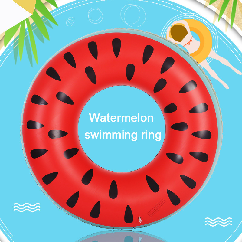 Watermeloen Opblaasbare Volwassen Kinderen Zwemmen Ring Opblaasbaar Zwembad Float Cirkel Opblaasbare Zitplaatsen Drijvende