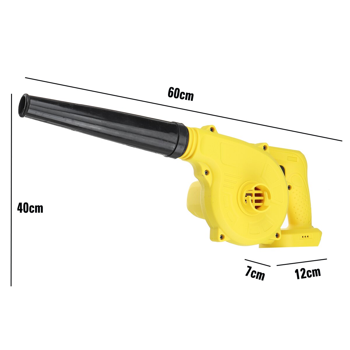 Drillpro soplador de aire eléctrico inalámbrico, soplador de hojas de mano y herramienta de succión de polvo de ordenador CollectorCleaner para batería Makita 18V