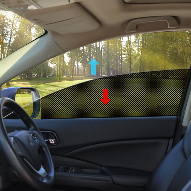 Parasol para ventana lateral de coche, pegatinas de película estática, protección UV, Protector de privacidad, accesorio lavable reutilizable para coche, 2 uds.