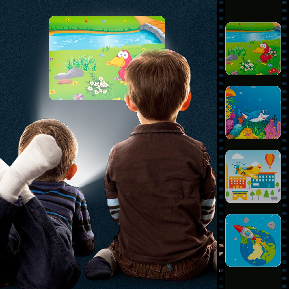 Projectie Zaklamp Kinderen Projector Licht Childrens Verlichting Cognitieve Projector Slide Projector Apparaat Slaap Speelgoed