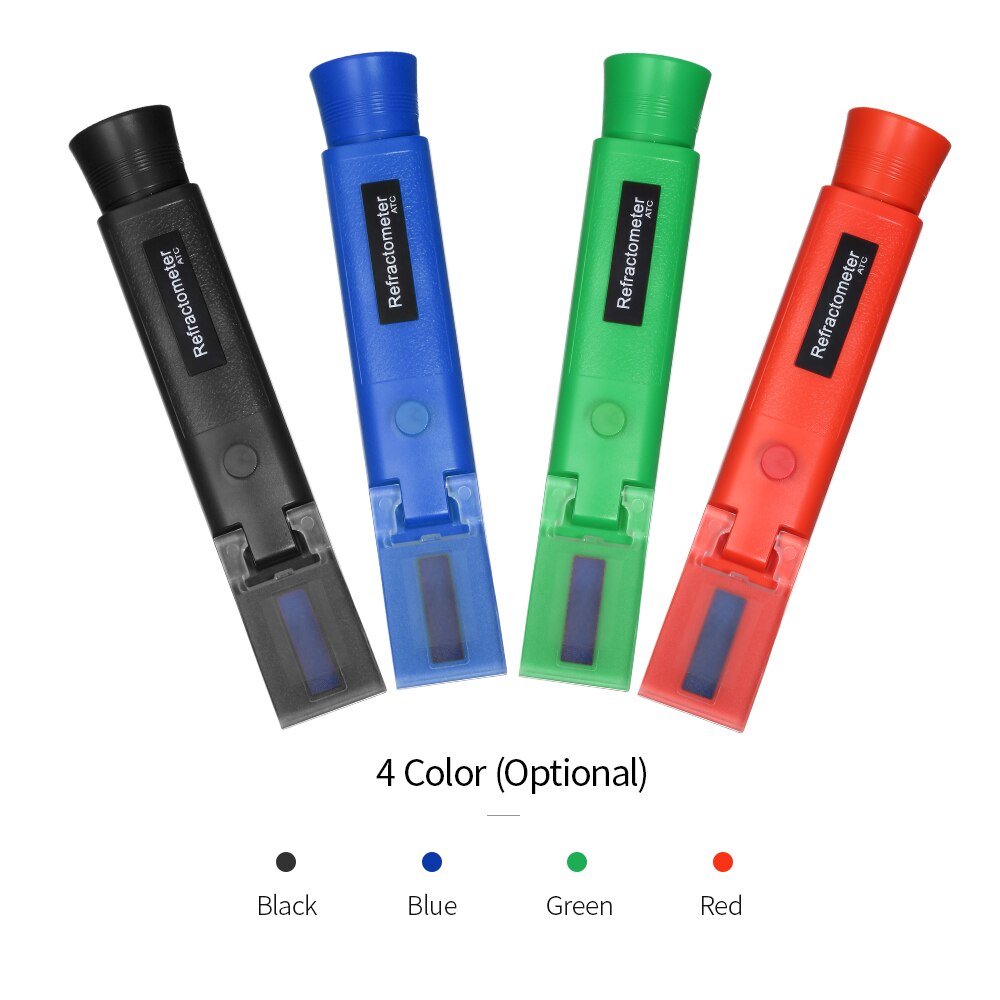 Portable ATC Antifreeze Refractometer Freezing Point Meter Glycol Antifreeze Coolant Battery Acid Freezing Point Tester