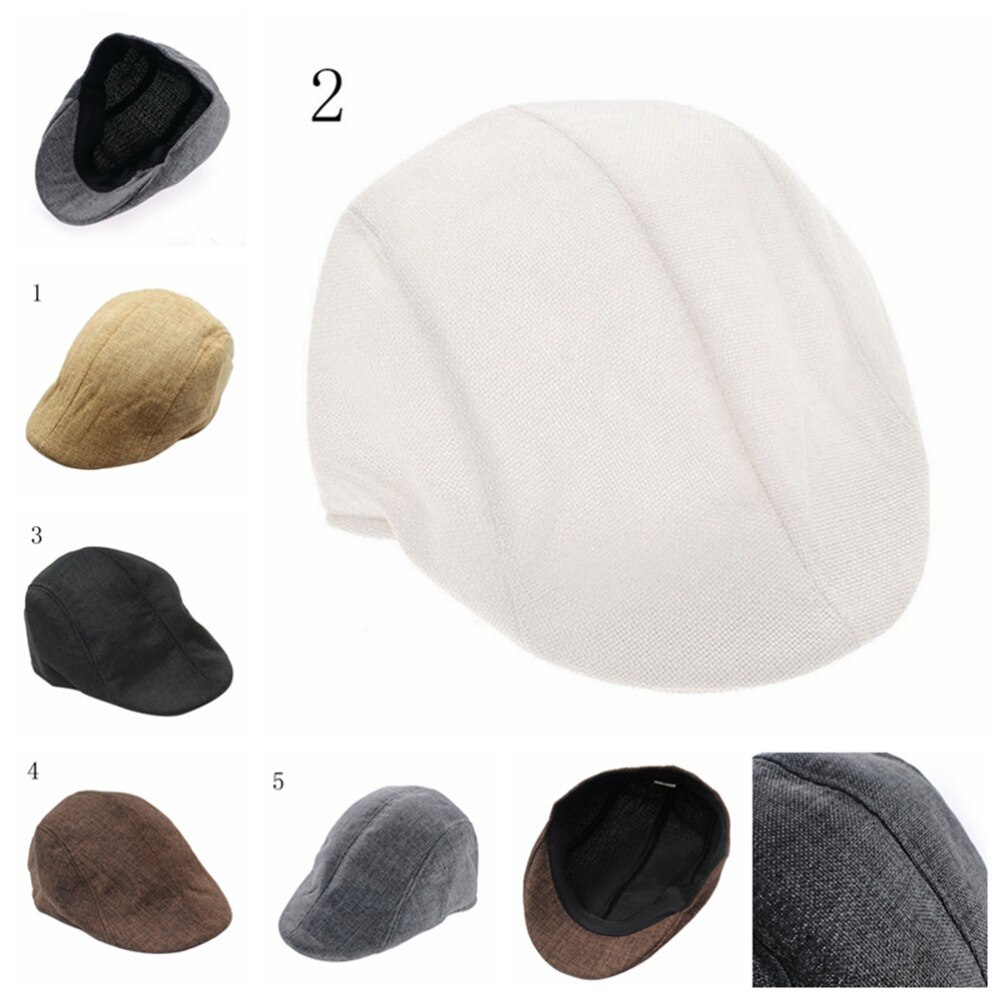 1PCS Mens Vintage Herringbone Flat Cap Peaked Riding Hat Beret Country Golf Hats Material: Cotton Blend