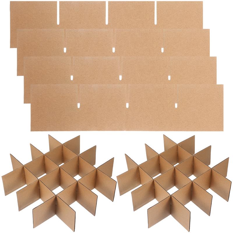 1 set Kraft Paper Cardboard Box Dividers DIY Paper Storage Mailer Empty Moving Packaging Box Accessories
