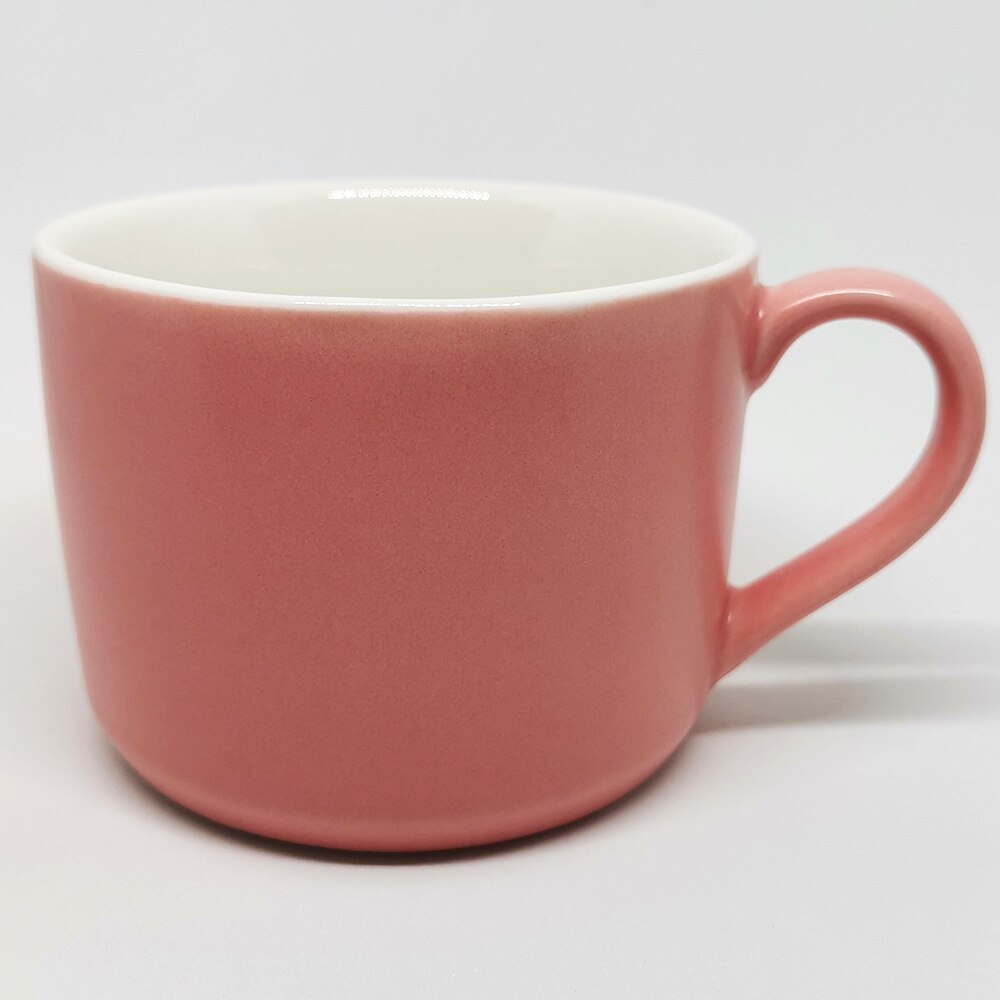 China Coffee Mugs Ceramic Mug Travel Cup Milk Cup MultiColor Mugs Cup Kitchen Tool Afternoon Tea Cups Ceramic Tea Set: Pink