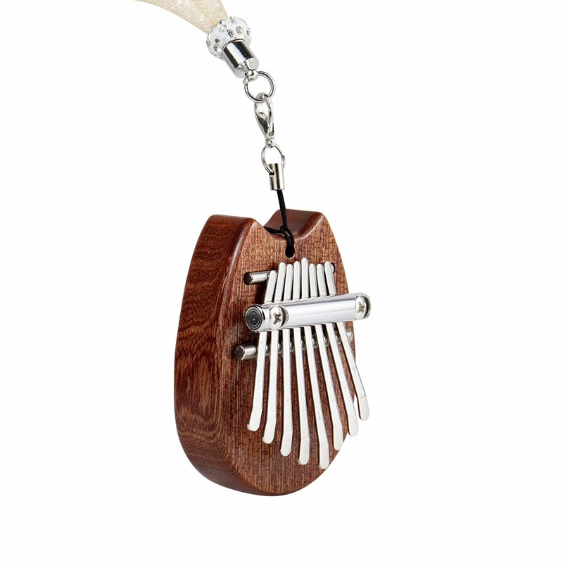 Chaude 8 touches Mini Kalimba doigt pouce Piano Marimba avec pendentif accessoire Musical