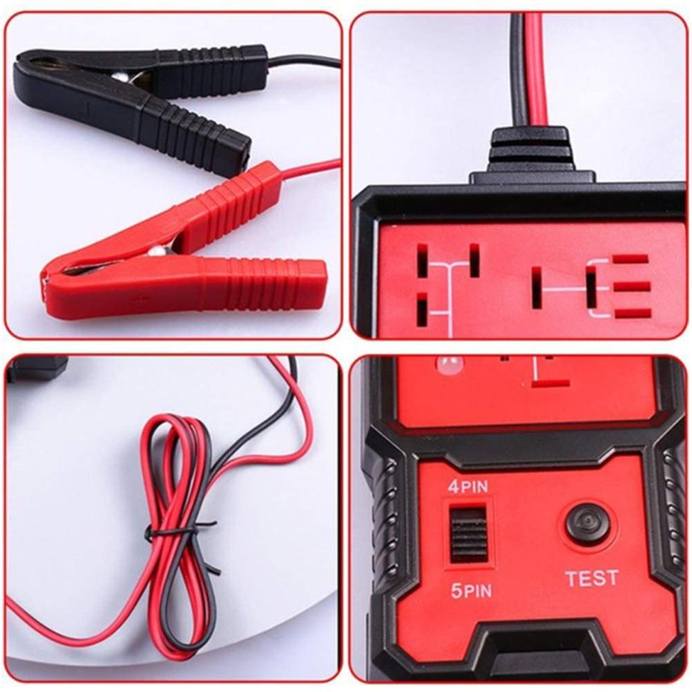 12V Electronic Automotive Relay Tester Universal For Cars Auto Battery Checker