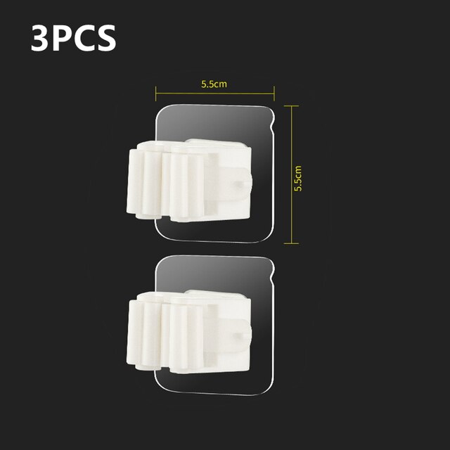 Crochet de rangement en plastique Transparent, boucle adhésive Double face, multi-usages, pour la salle de bain, la cuisine, la femme de ménage, étanche