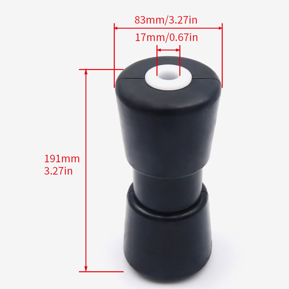 Boat Trailer Keel Roller 17/21MM Marine Keel Roller Heavy Duty PU Black Boat Trailer Roller For Boat Trailer Boat Trailer Roller
