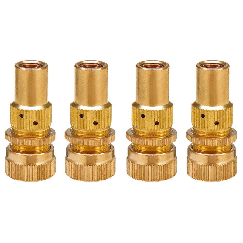 VODOOL 4Pcs Universal Brass Off-Road Tire Deflators Kit Automatic 6-30PSI Tyre Deflator Pressure Bleed Valve Accessories For SUV