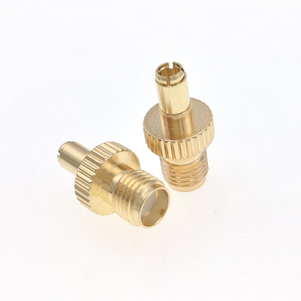 Ts9 hanstik til sma hunstik rf coax stik plating adapter guld