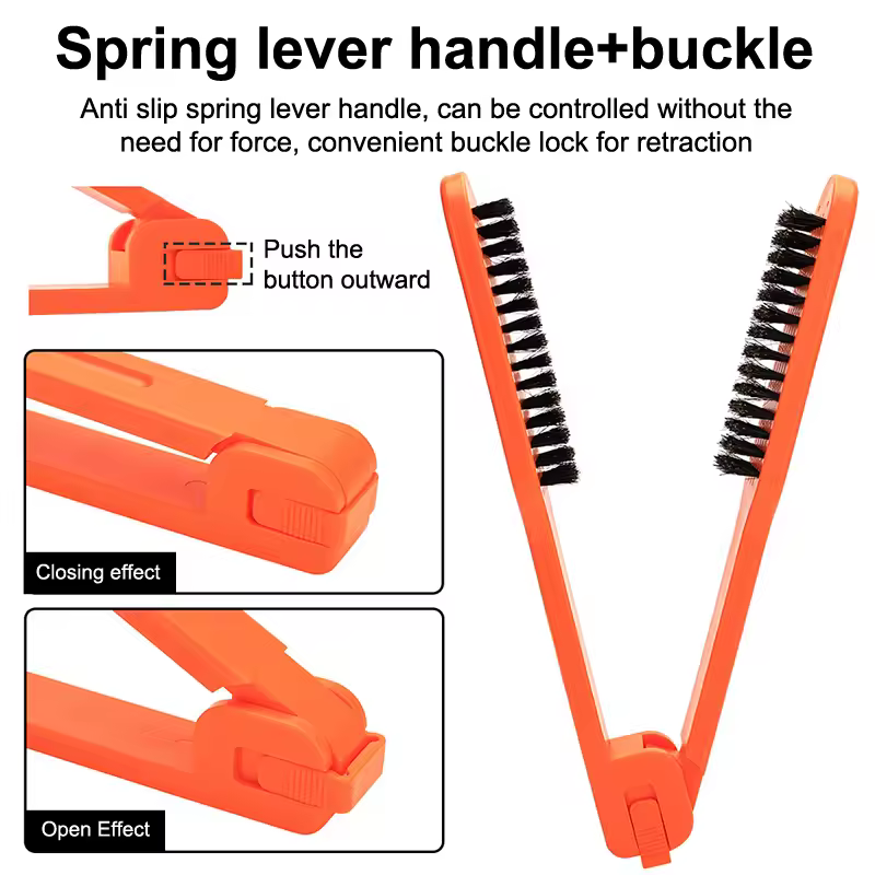 Dwustronna ceramiczna szczotka robić prostowania włosów i szczotka robić stylizacji z naturalnego drewna 2 w 1 dla kobiet