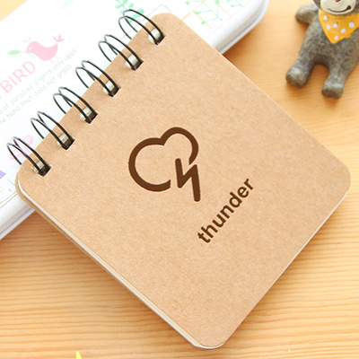 Jonvon Satone Korean Stationery Vocabulary Words Notebook Planner Notepad Diary Office Student Notebook Diary Planner: thunder