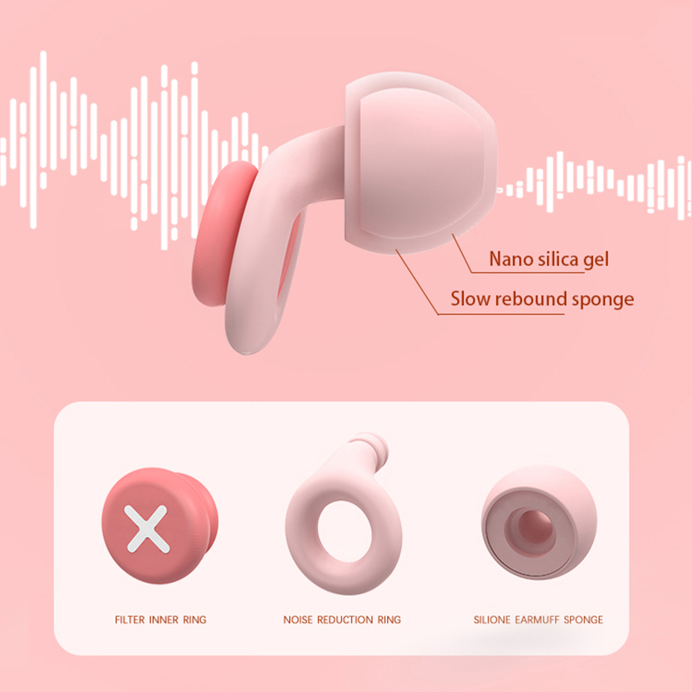 Sleep Ear Plugs Silicone Earplug Noise Reduction Cancling Tapones Oido Para Dormir Ears for Women Soundproof Memory Foam