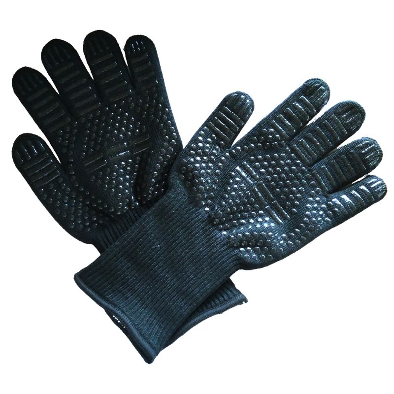 BBQ Handschuhe extrem Hitze Beständig Ofen Handschuh BBQ Grillen Handschuhe BBQ Zubehör 11UA: Farbe A