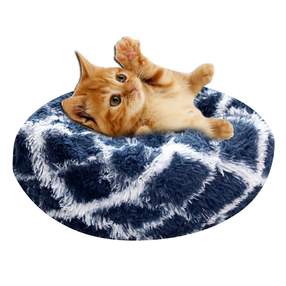 Pet Nest Warm Soft Plush Sleeping Bed Pad Non-slip Breathable Dog Cat House Kennel Washable Cushion Blanket for Small Animals