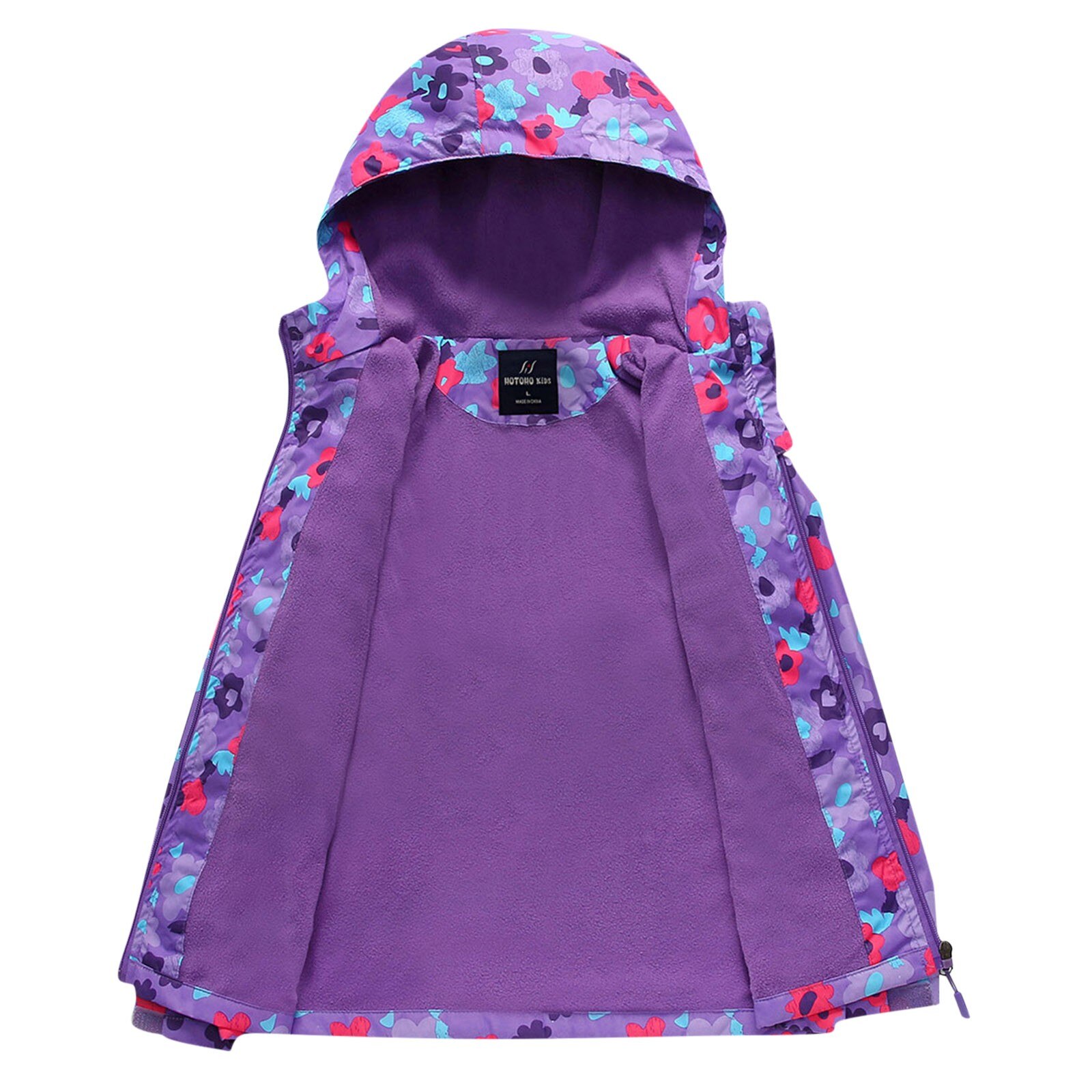 Abbigliamento per bambini giacche per ragazzi cerniera con cappuccio per bambini impermeabile cappotto con stampa floreale per bambini cappotto per neonato cappotto caldo per bambini