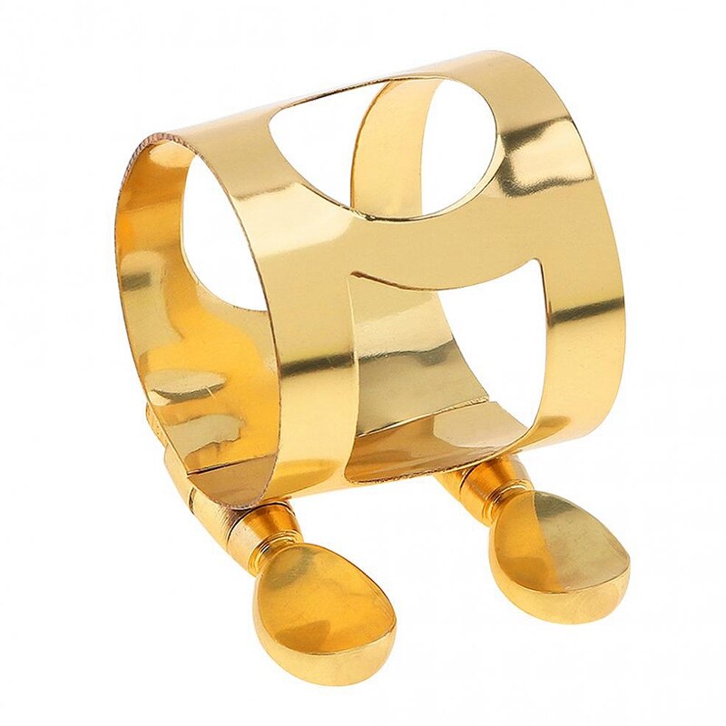 Attache de ligament en laiton plaqué or, pour Saxophone en caoutchouc