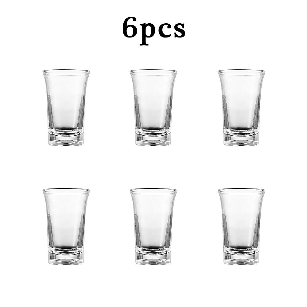 6 Shot Glass Dispenser and Holder Wine distributor acrylic cup 6pcs