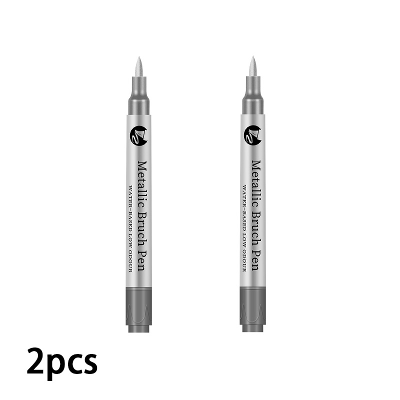 1/2/6/12 Stuks Art Markers Goud/Sliver 1-4MM Pen Tip Hervulbare Inkt Waterdicht voor Schilderen Wielnaaf Kleur Reparatie Schoolbenodigdheden: Bordeaux