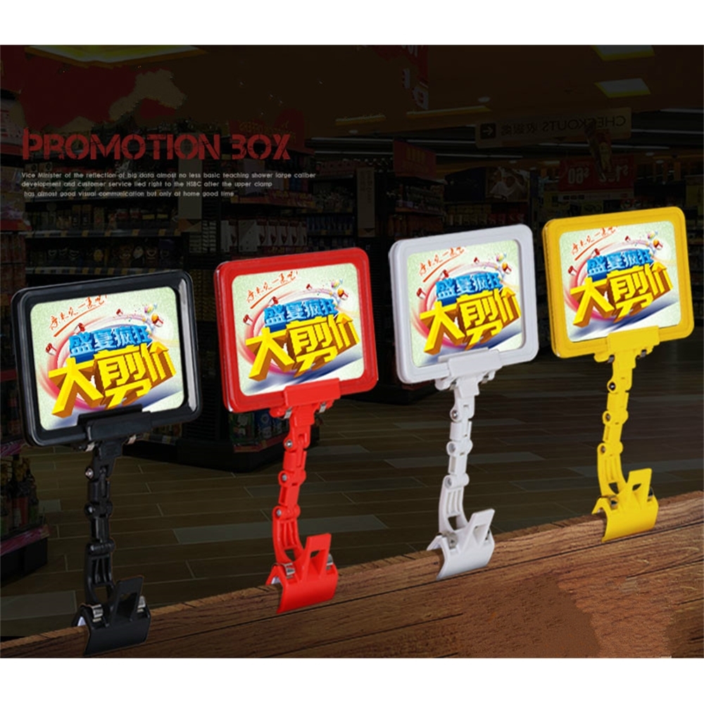 Supermarkt Fruit Prijskaartje Display Grondstof Teken Houder Klem Groente Naam Map Pop Plank Label Houder A6 Prijs Card Clip