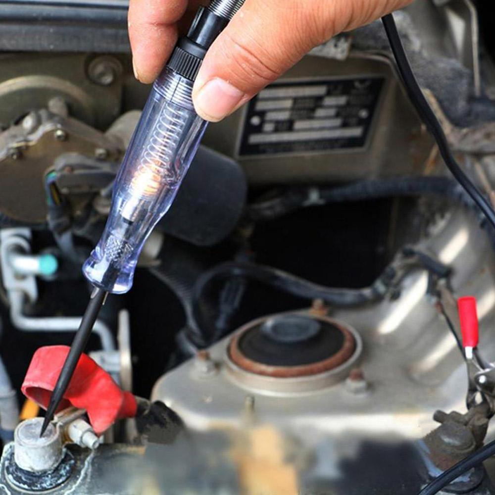 Tester Per Circuiti Auto - Penna Sonda 6V 12V 24V Per Fusibili E Tensione - Metallica