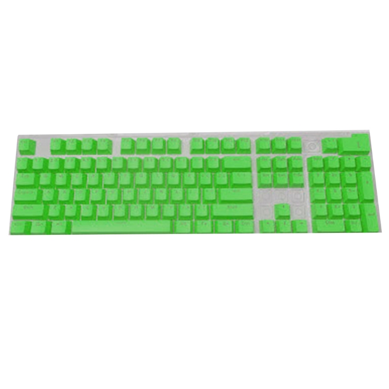 104pcs ABS Backlit Keycap OEM Profile Two-color Injection Molding Key Button for Gaming Mechanical Keyboard MX Switch: green