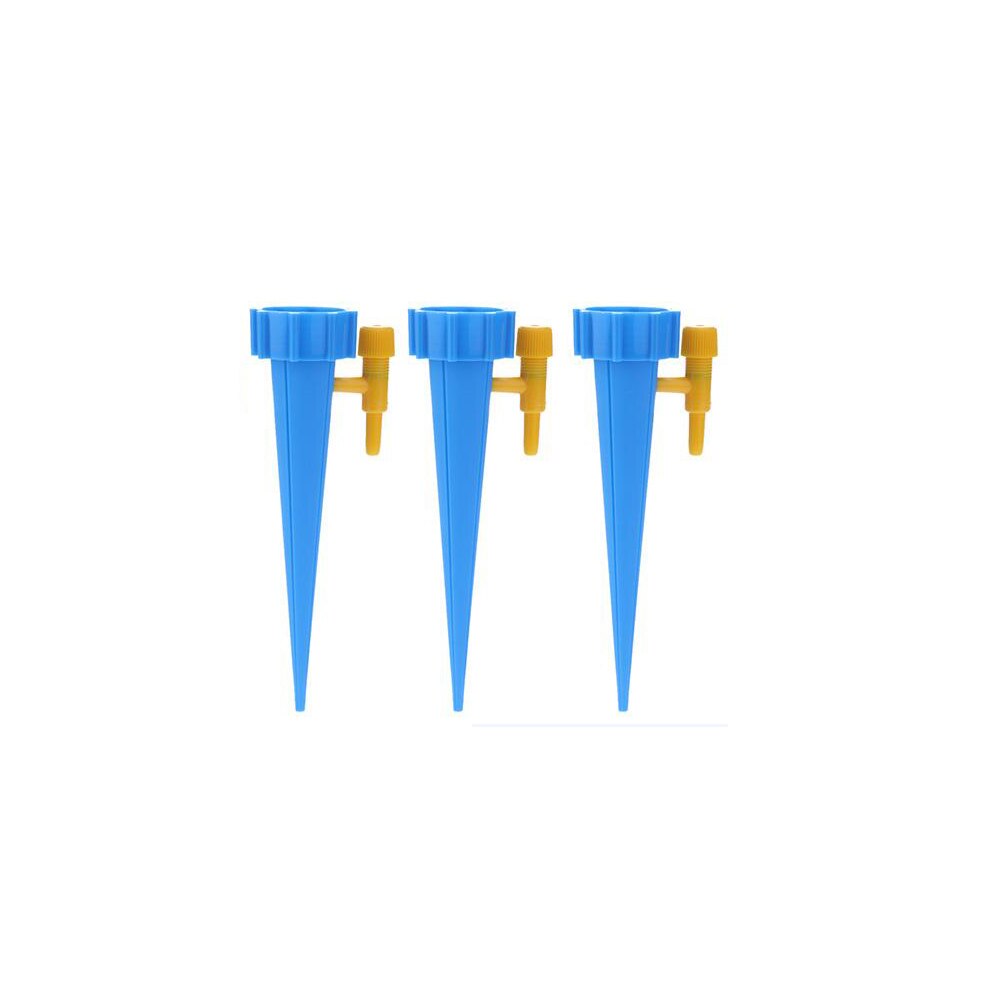 Automatic Drip Irrigation System Self Watering Spike for Flower Plants Greenhouse Garden Adjustable Auto Water Dripper Device: Blue 3PCS