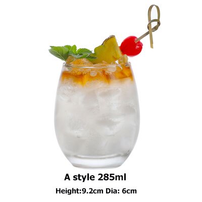 Blyfri krystall highball glass barware collins tumbler drikkeglass til vann, juice, øl og cocktail: En stil