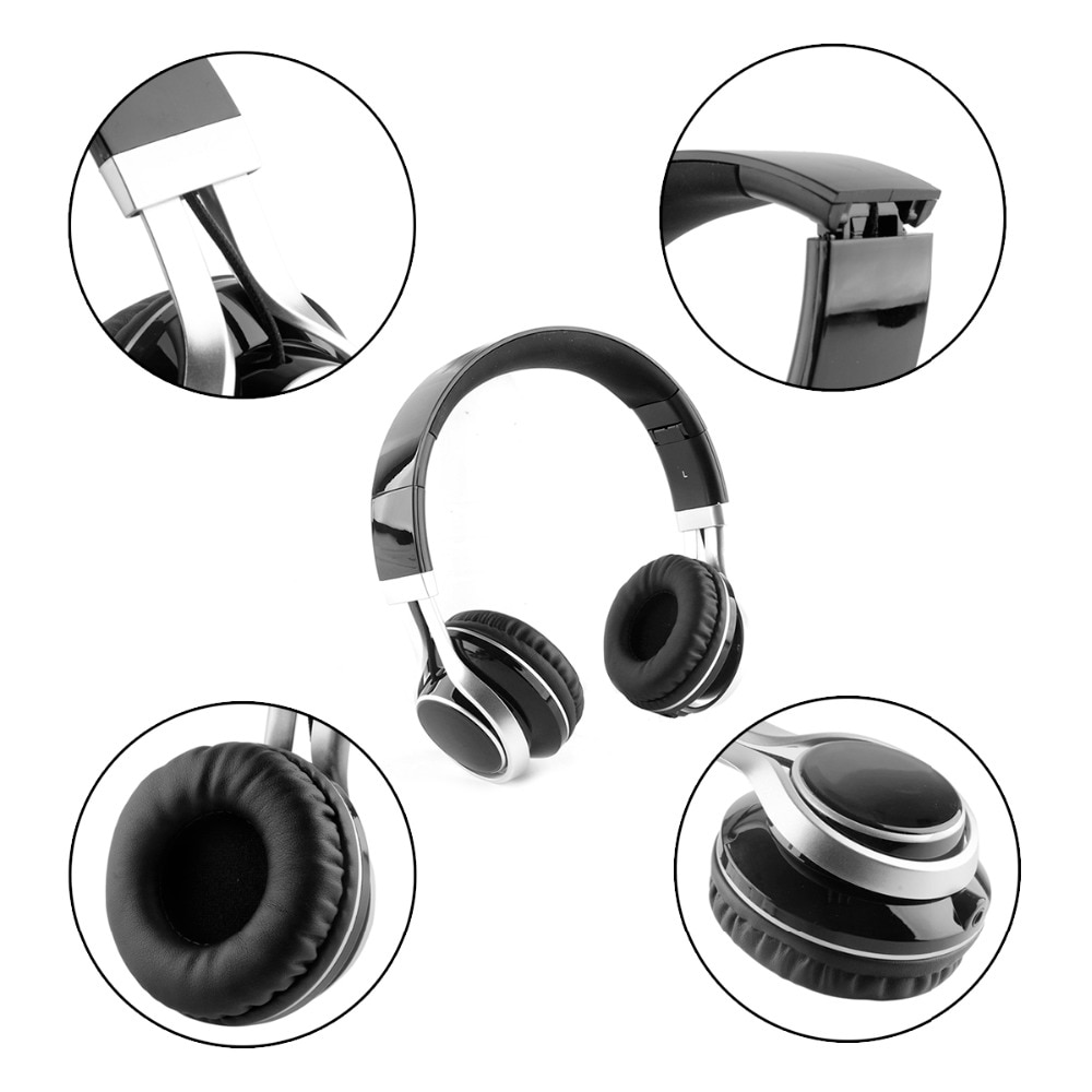 Jrgk Hoofdtelefoon 3.5Mm Wired Stereo Headset Opvouwbaar Met Microfoon Hoofdband Oortelefoon Grote Auriculares Voor Game Pc Computer