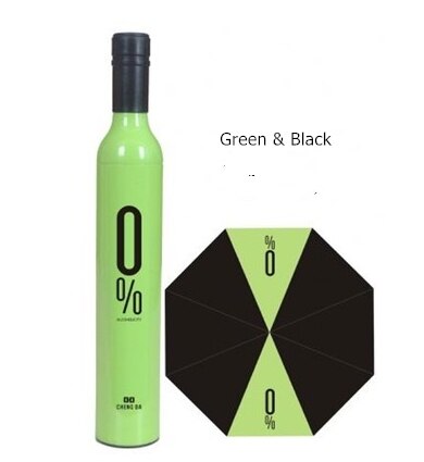 bodemprijs Paraplu Wijnfles Paraplu Paraplu Zon Bescherming Georganiseerd Paraplu: Groen