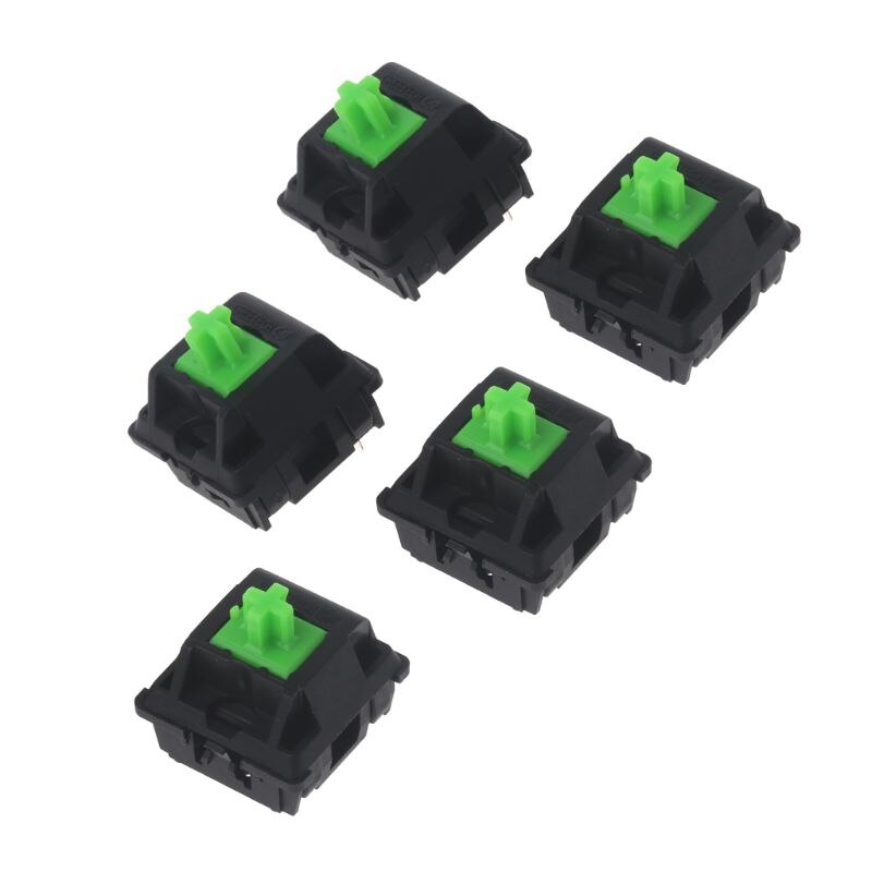 5Pcs Greetech Green Switches Axis for razer Gaming Mechanical Keyboard for Cherry MX 3pin Switch R91A