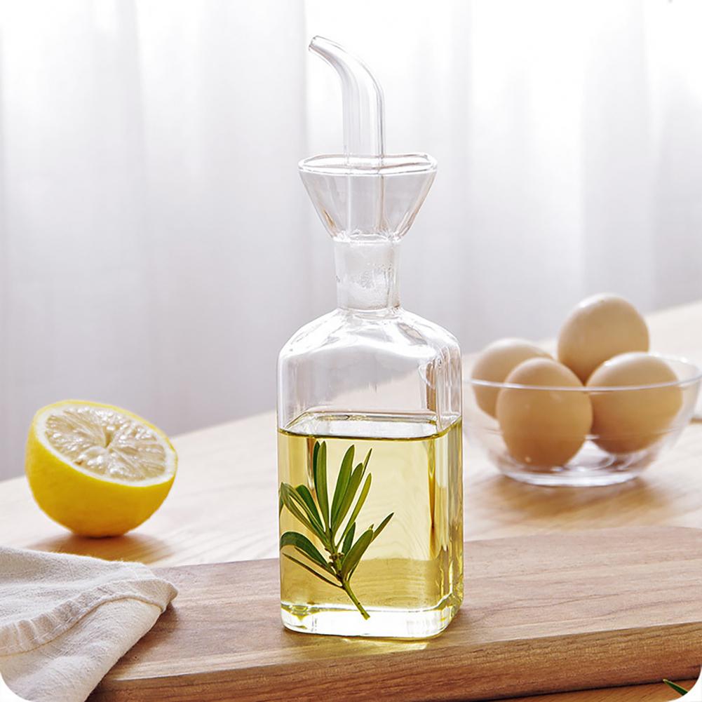 Glas Öl Flasche Küche Dicht Glas Olivenöl Essig Spender Ausgießer Spritzgerät für Gewürz Flasche Glas Glas Öl Container