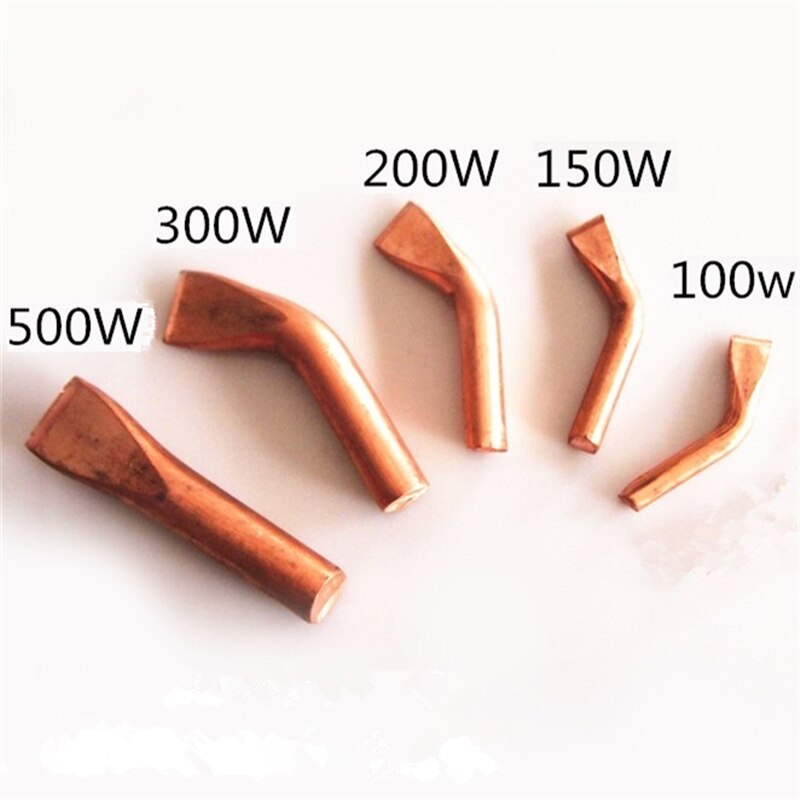 Welding Tips Electric Soldering Iron Tip 100W/150W/200W/300W/500W Pure Copper Replaceable Head Extral Heated Solder Supplies