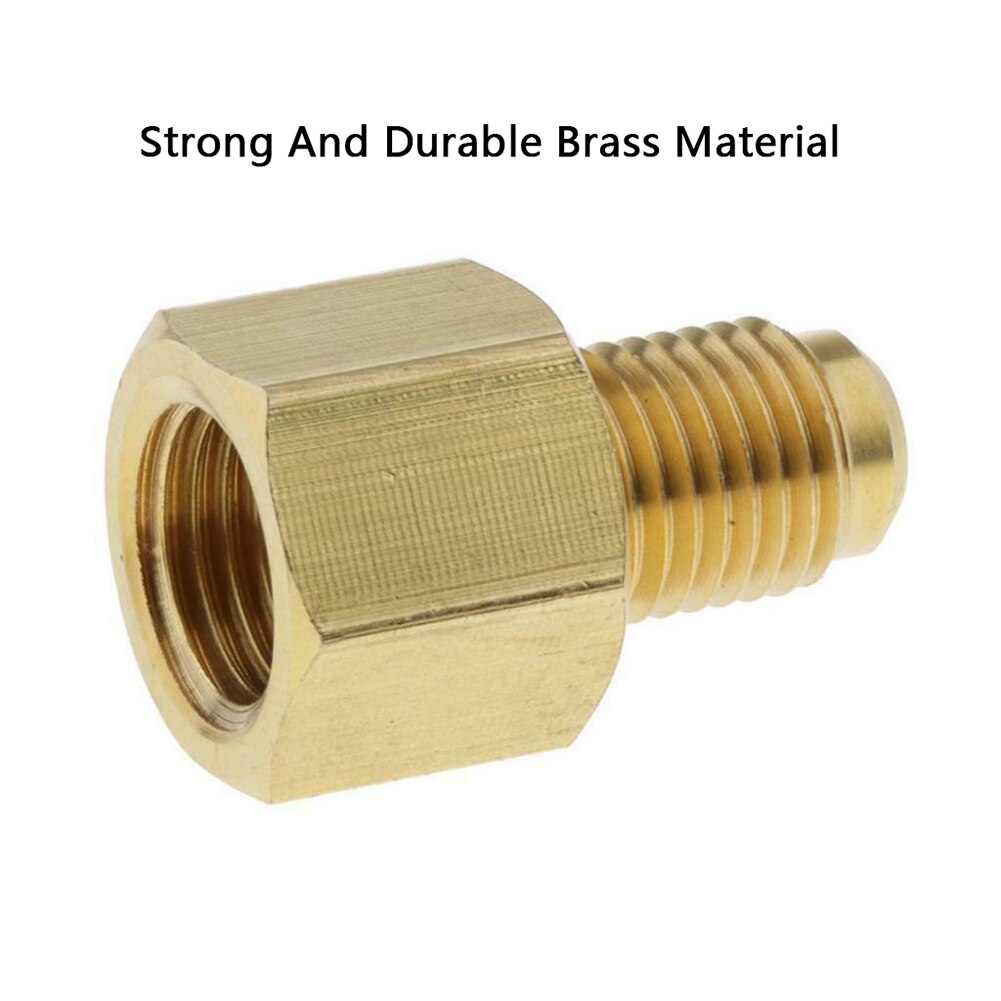 Nitrogen Regulator Adapter Fittings Brass Support 1/4'' SAE AG Male Head To G1/4'' IG Female Head For Air Conditioner