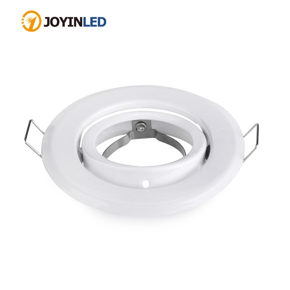 10 stuks ronde witte verstelbare  mr16 gu5.3 gu10- spot halogeenlamp framehouder downlight plafondlamp armatuur  gu10 mr16