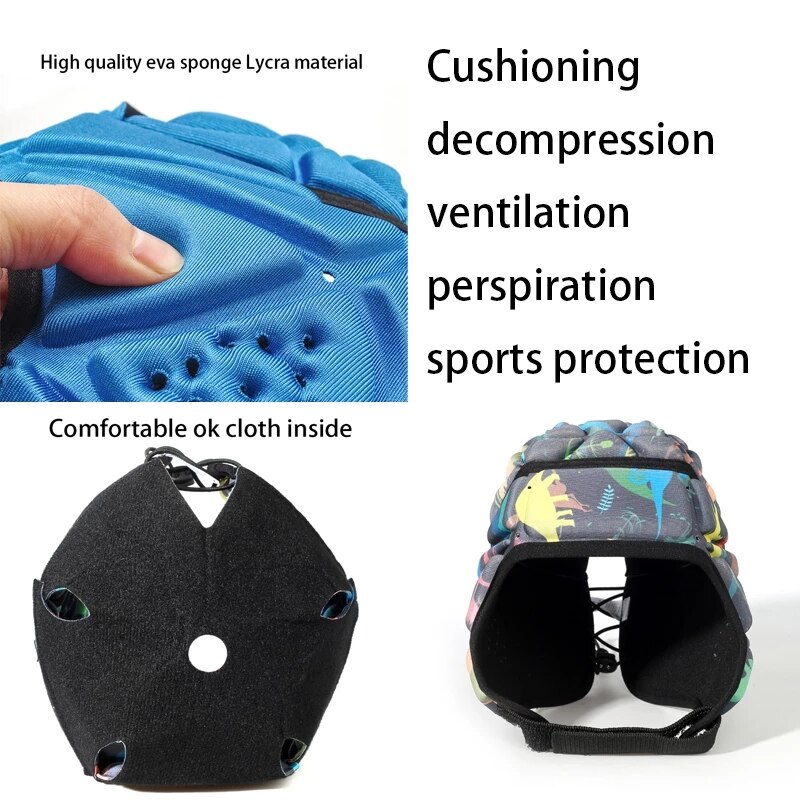 Sport Rugby Hoofdbeschermer Zachte Helm Vlag Amerikaanse Voetbal Helmen Gewatteerde Voetbal Hoofd Hoed Beschermende Hoofddeksels Crum Cap Mannen Volwassen