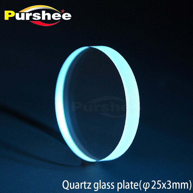 Quartz glass plate(25x3mm)
