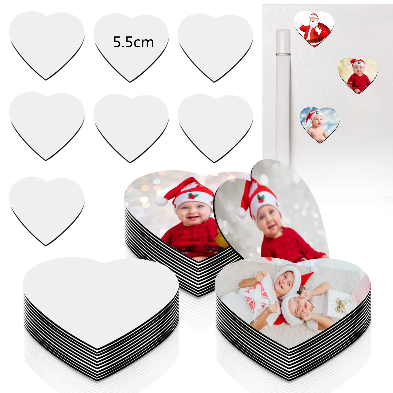 10pcs Sublimation Blank Refrigerator Magnets Sublimation Magnet Blanks 5.5x7.5cm Sublimation Blanks Products for Kitchen Office: Yellow