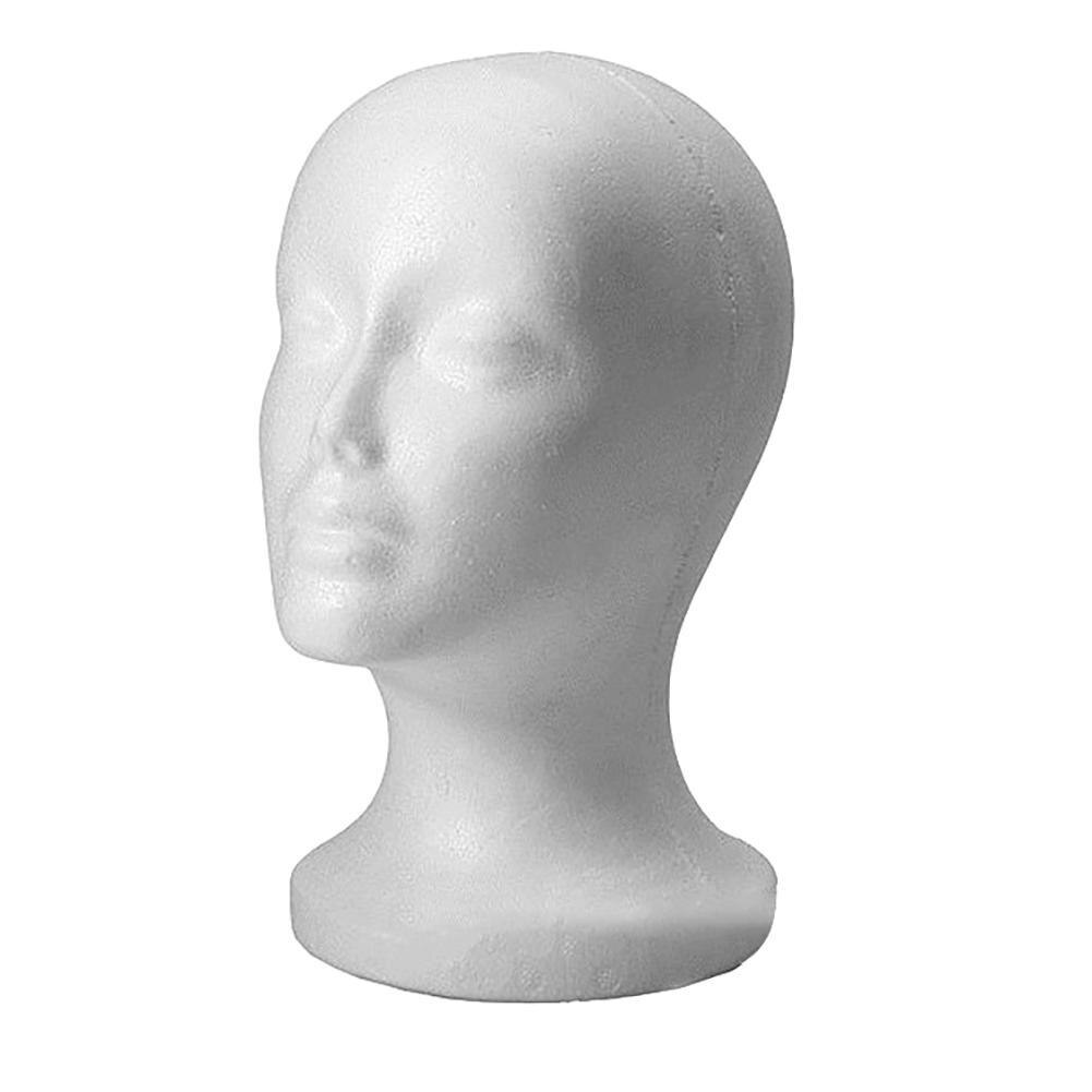 Vrouwelijke Styrofoam Foam Mannequin Mannequin Hoofd Model Hoed Glazen Display Foam Mannequin Hoofd Model Hoed Pruik Display Stand Rack