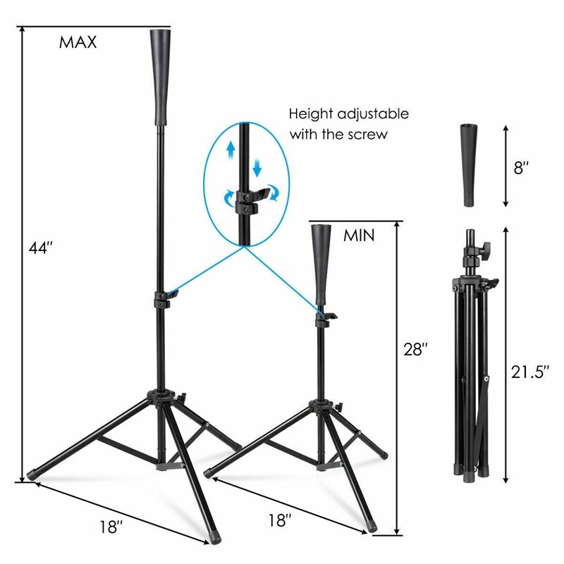 Baseball Softball Batting Tee Training Tripod Baseball Practice Equipment