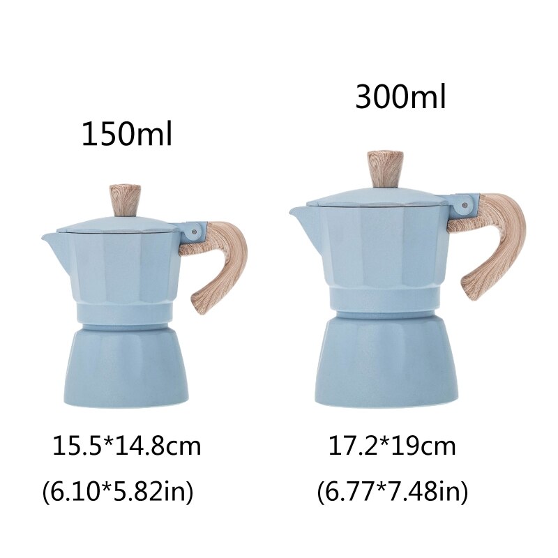 Portable 150ml / 300ml Coffee Maker Grinding Electric Furnace Espresso Moka Percolator Pot Coffee Making Machine Heating
